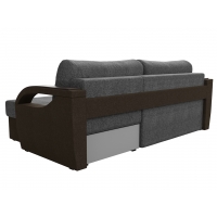 Угловой диван Форсайт (рогожка серый коричневый)  - Изображение 1